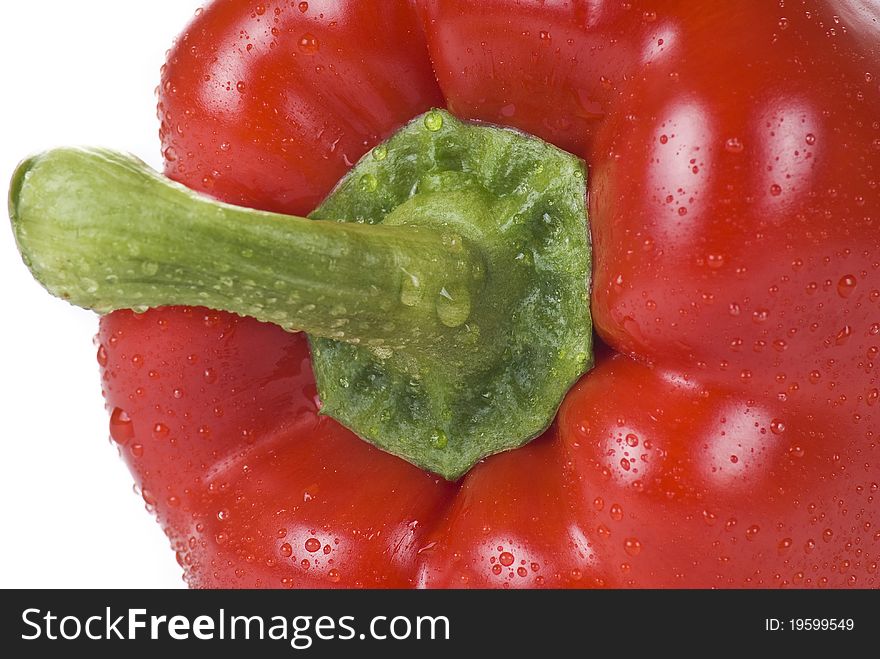 Sweet red pepper close up. Sweet red pepper close up