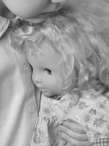 Girl With Doll 2 Stock Photography Girl With Doll 2 Stock Photography