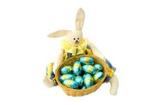 Chocolate Easter Eggs Bunny Royalty Free Stock Photography