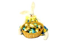 Chocolate Easter Eggs Bunny Royalty Free Stock Photo