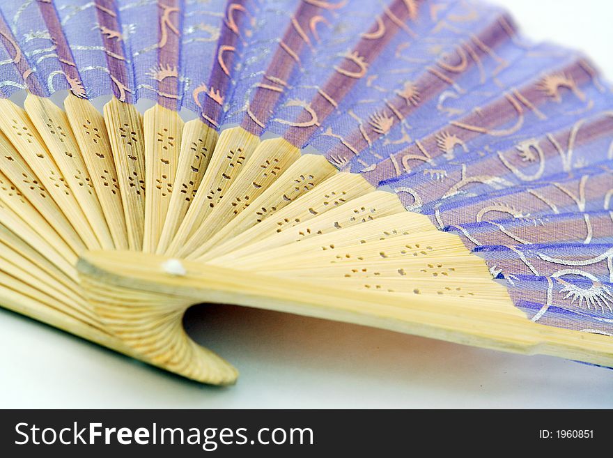 A hand made chinese traditional folding fan.