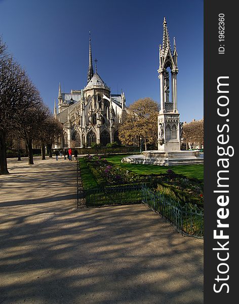 Cathedral Notre Dame, Paris famous monument