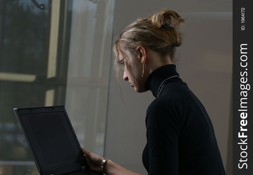 Young Lady With Notebook