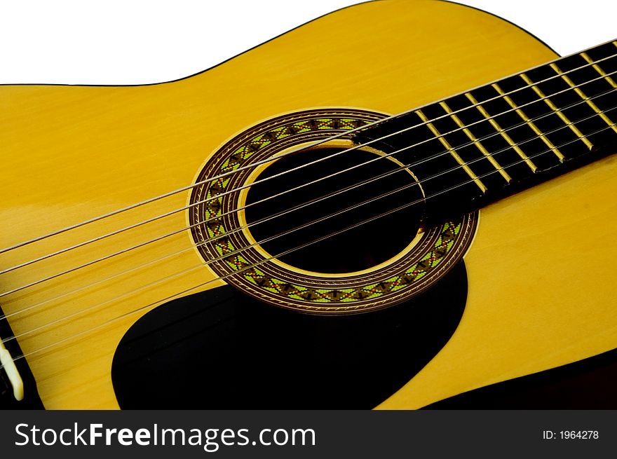 Acoustic Guitar with light background