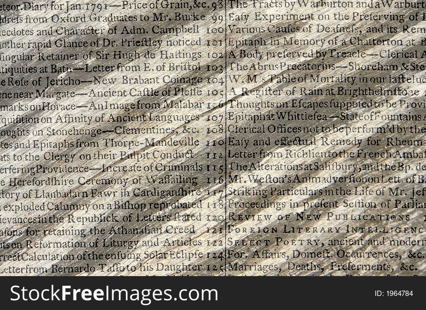 Old Text Over Burnt Wood Texture