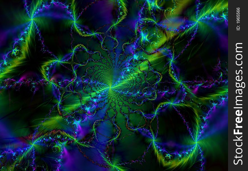 Abstract Fractal Swirls And Spirals 2