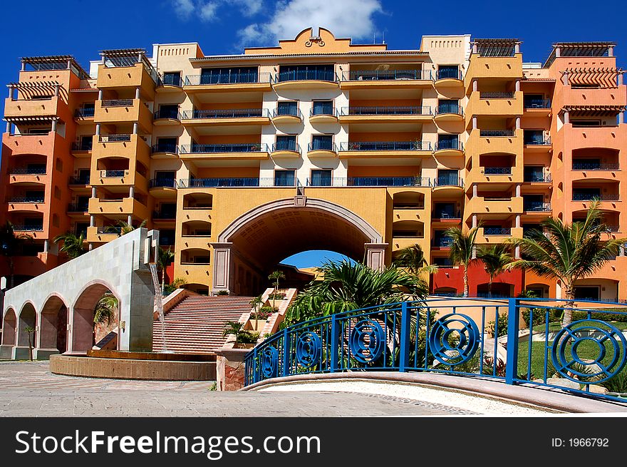 Typical mexican architecture from cabo san lucas mexico. Typical mexican architecture from cabo san lucas mexico