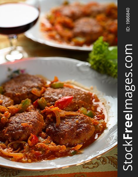 Oven Mutton With Vegetables