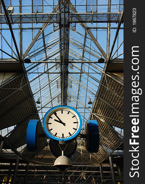 Train-station clock in Munich, Germany
