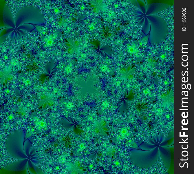 Green and Blue Abstract Background Design Template