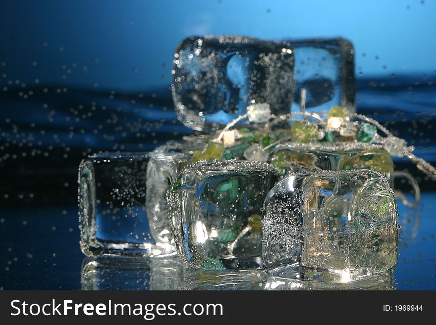 Ice Cubes With Jewellery