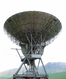 Radio Telescope In Norwegian Mountains. Stock Photos Radio Telescope In Norwegian Mountains. Stock Photos