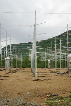 Field Of Antennas In Norwegian Mountains. Stock Image Field Of Antennas In Norwegian Mountains. Stock Image