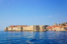 Fort At Town Dubrovnik In Croatia Royalty Free Stock Photography Fort At Town Dubrovnik In Croatia Royalty Free Stock Photography