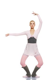 Beautiful Ballet Dancer Isolated On White Stock Photo Beautiful Ballet Dancer Isolated On White Stock Photo