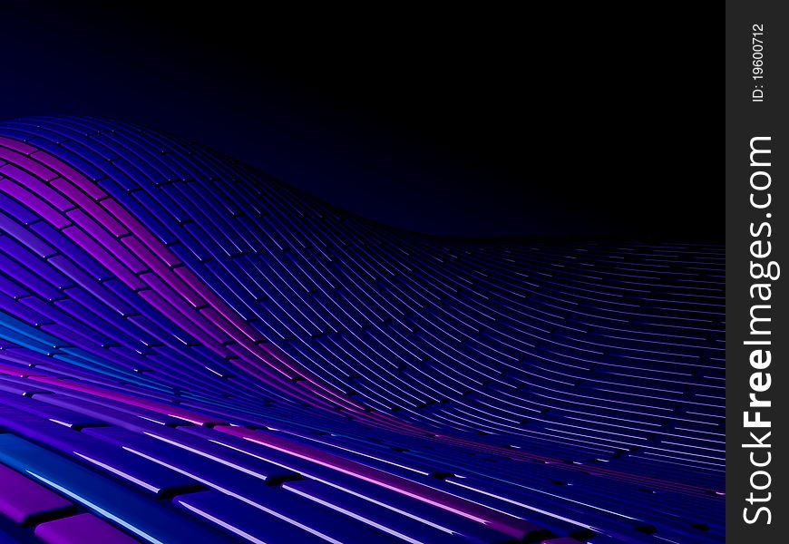 3d Abstract Ultraviolet Background