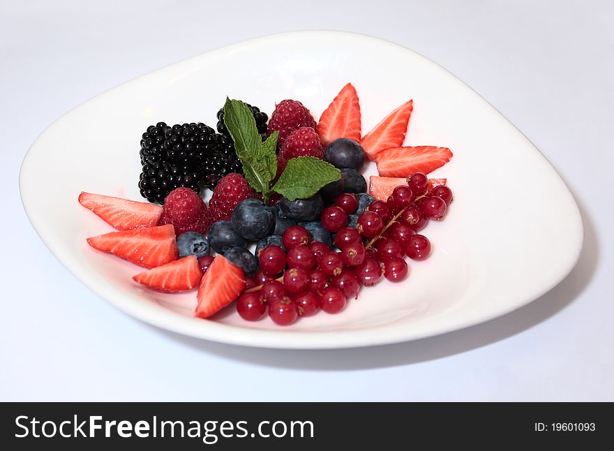 Picture different of delicious ripe berries closeup