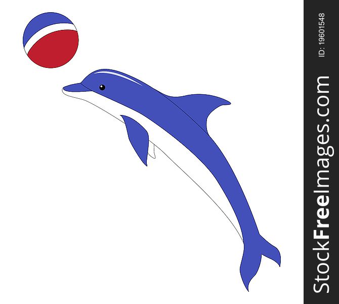 A Dolphin With A Ball