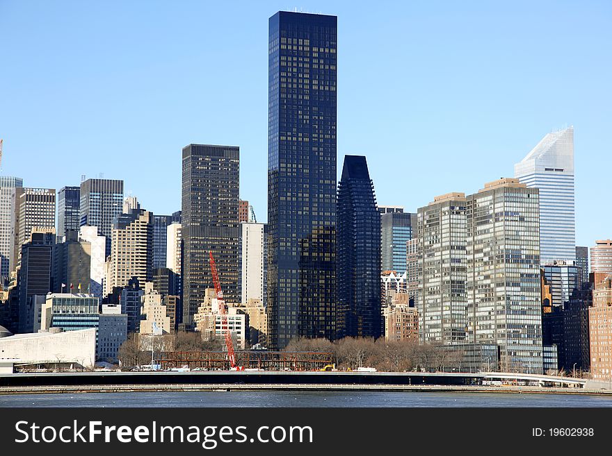 NYC - view to Manhattan from Long Island