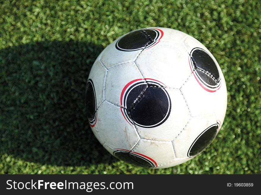 A Soccer Ball In Stadium