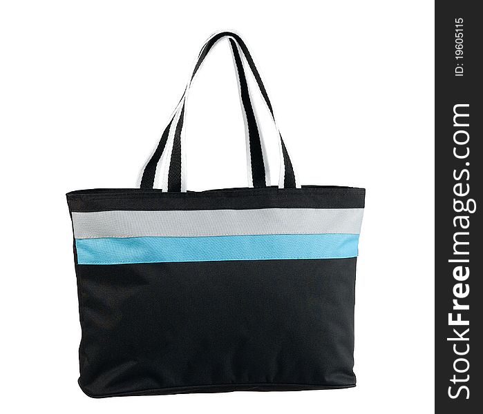 Nice Stripe Fabric Bag Isolated