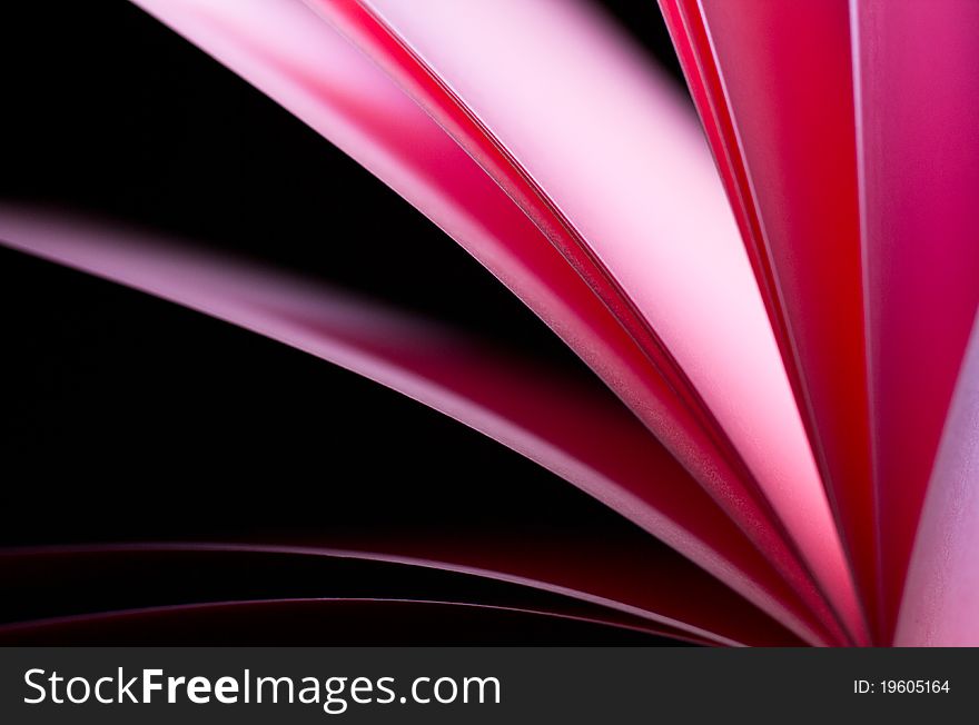 Red Paper Background With Black Back