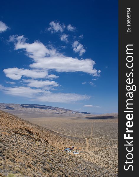 Harrisburg ghost town lies under the baking sun of southern California in Death Valley National Park. Harrisburg ghost town lies under the baking sun of southern California in Death Valley National Park.