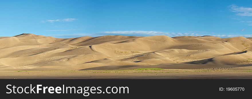 The dunes of Great Sand Dunes National Park. The dunes of Great Sand Dunes National Park.