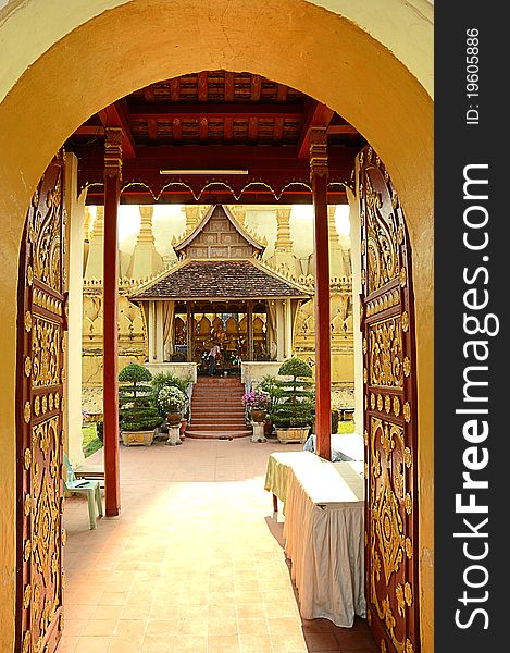 Lao Style Temple At That Luang