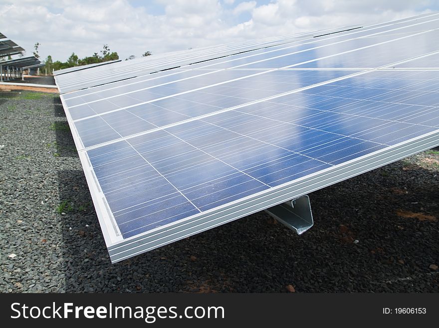 Solar Cell Plant,Countryside-North East of Thailand