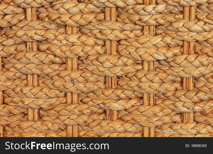 Texture of bamboo weave chair