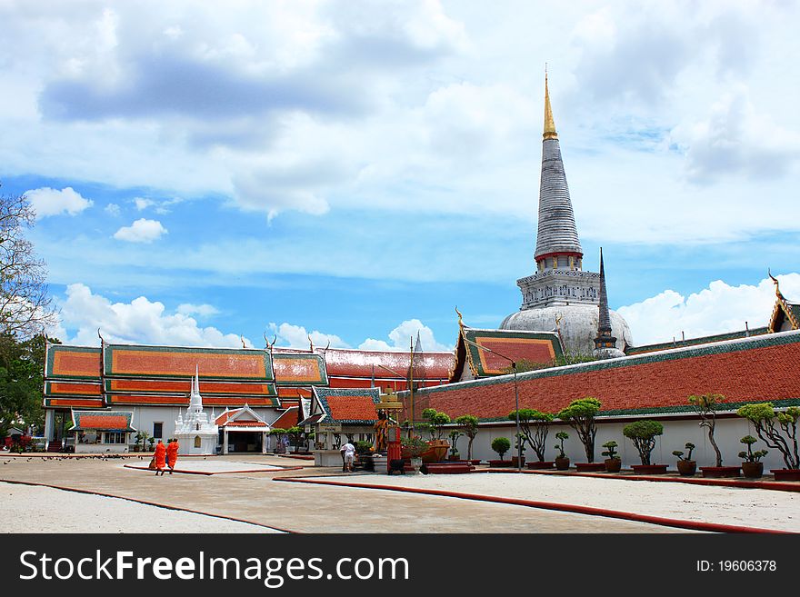 Relics temple at Nakornsritamarat in Thailand. Relics temple at Nakornsritamarat in Thailand
