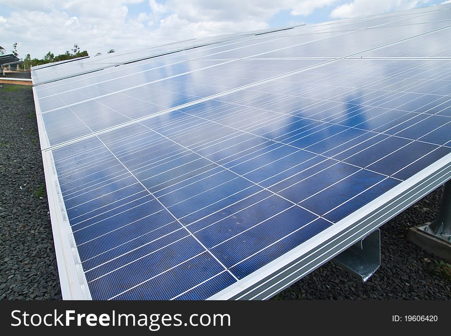 Solar Cell Plant,Countryside-North East of Thailand