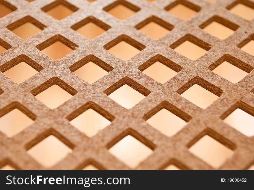 High-density fiberboard in rhombs as background