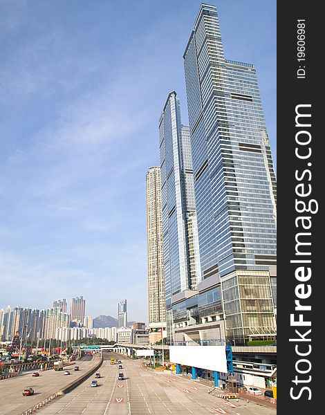 Modern city of Hong Kong