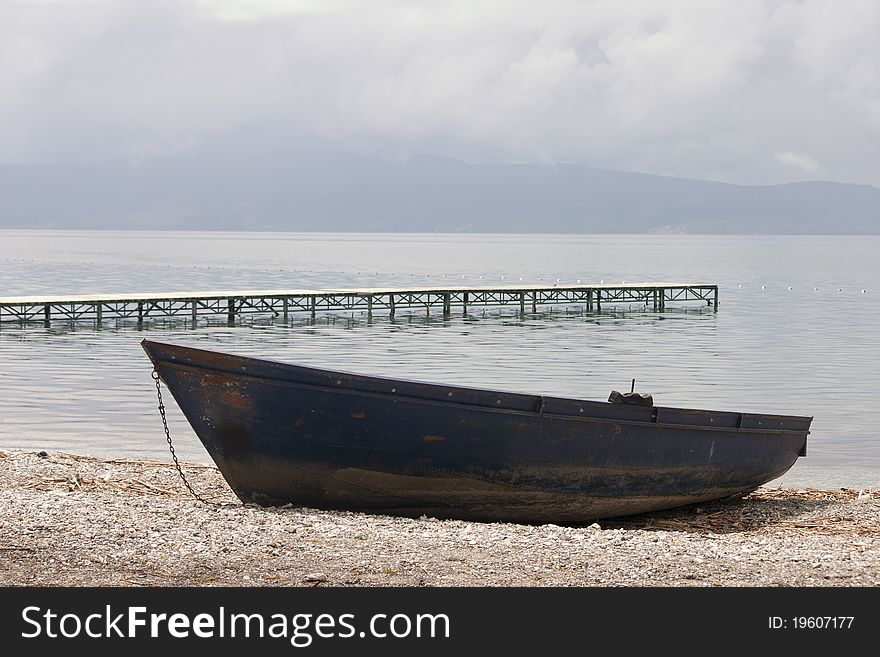 Macedonian boat, Ohrid lake, Macedonia