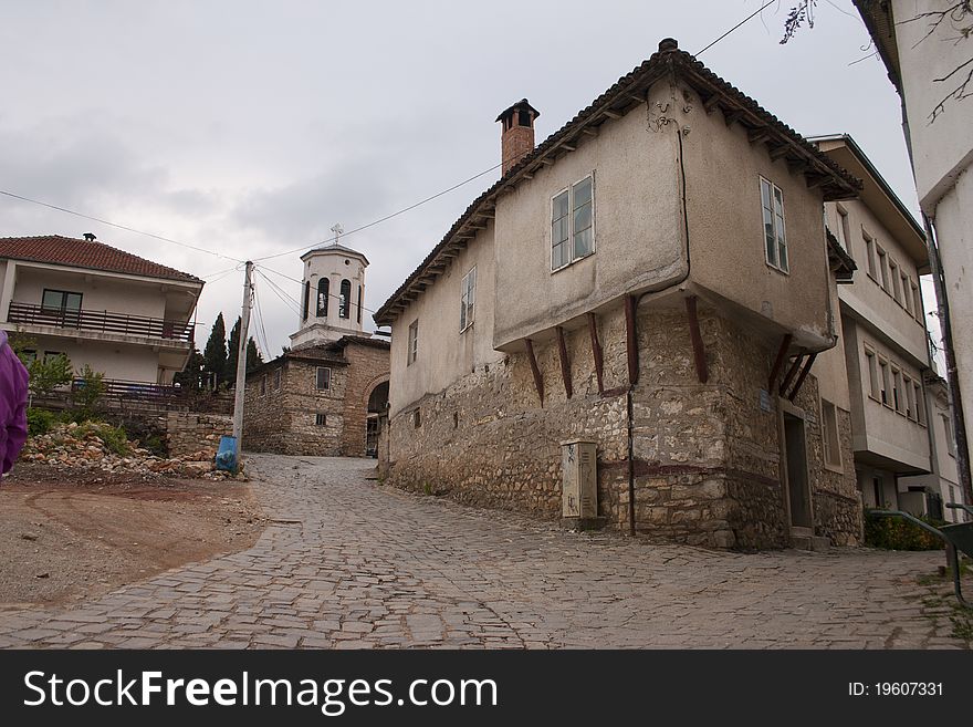 Streets of old city Ohrid, Macedonia