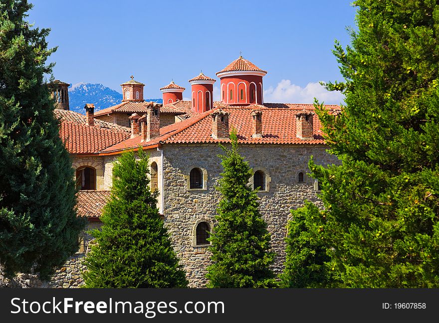 Meteora monastery in Greece