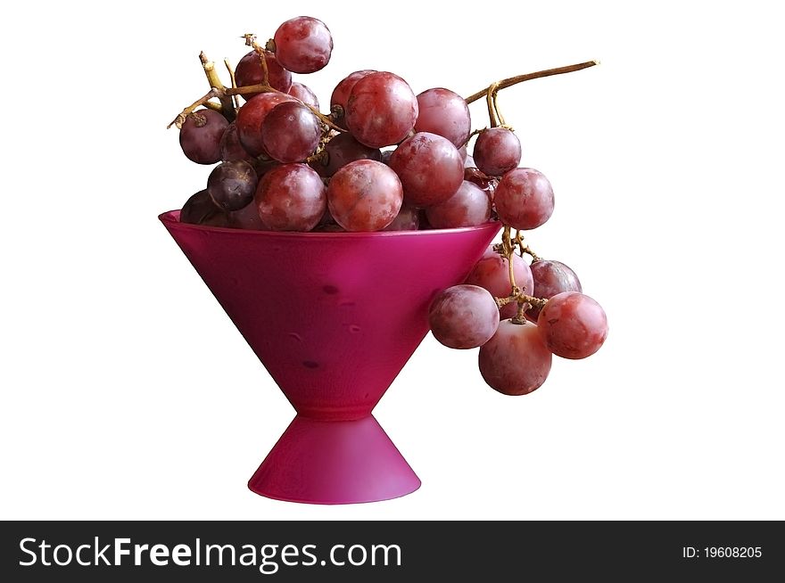 Grape Branch In A Vase