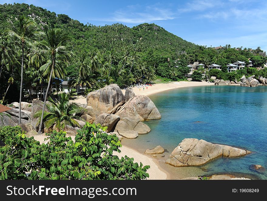 Tropical Lamai beach in Thailand. Tropical Lamai beach in Thailand