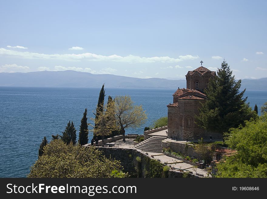 Old Macedonian Orthodox church, Ohrid lake, Macedonia. Old Macedonian Orthodox church, Ohrid lake, Macedonia