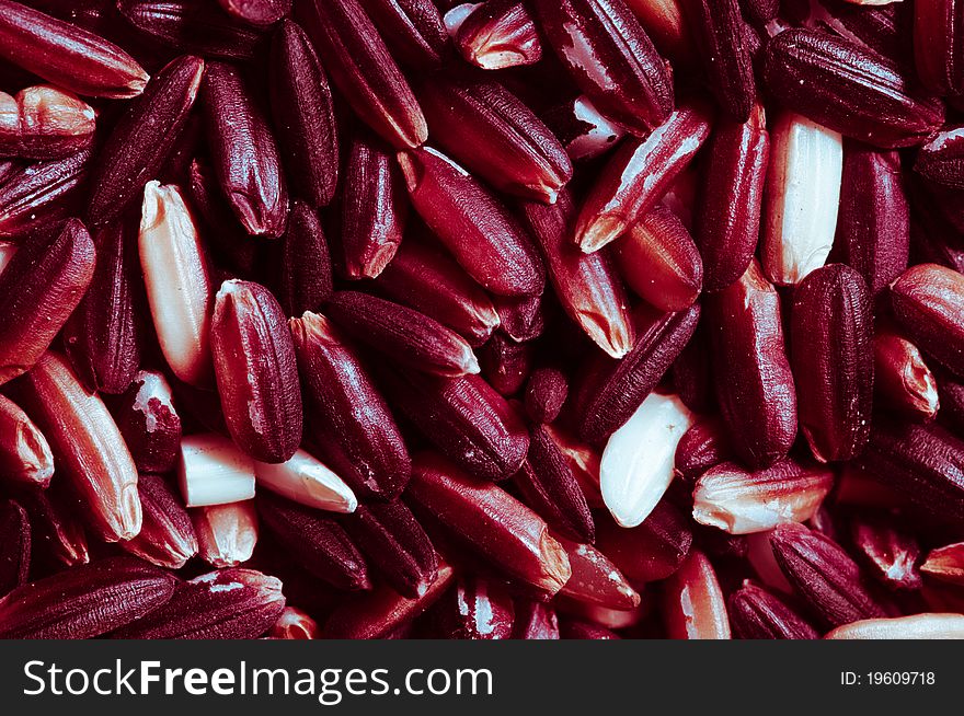 Colorful red  rice texture background,close up. Colorful red  rice texture background,close up