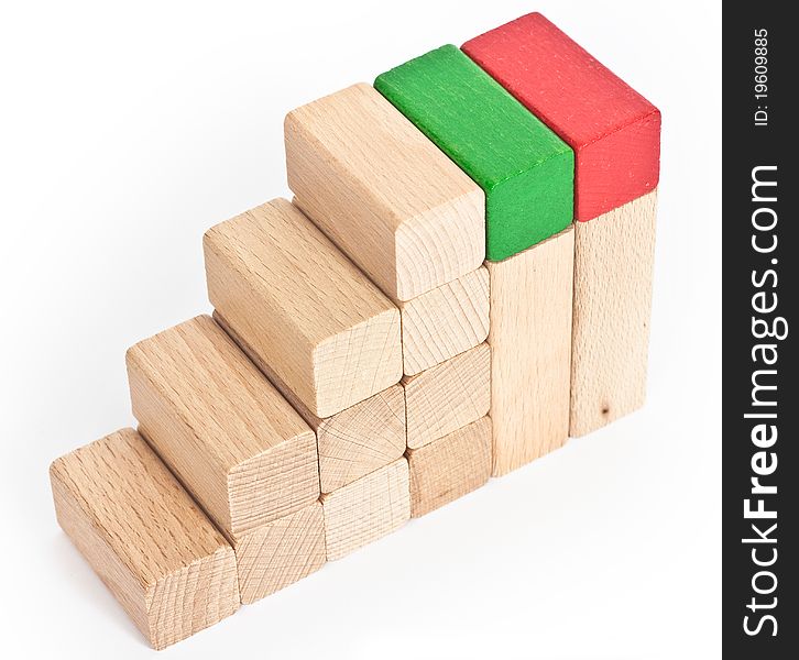 Nature and color wooden cube. Nature and color wooden cube