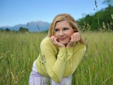 Beautiful Natural Woman With Pure Skin Outdoors Royalty Free Stock Images