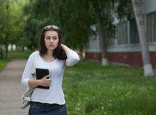 Young Student In The Campus Royalty Free Stock Photo Young Student In The Campus Royalty Free Stock Photo