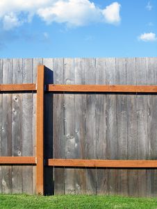 Fence,Sky,And Grass. Royalty Free Stock Image Fence,Sky,And Grass. Royalty Free Stock Image