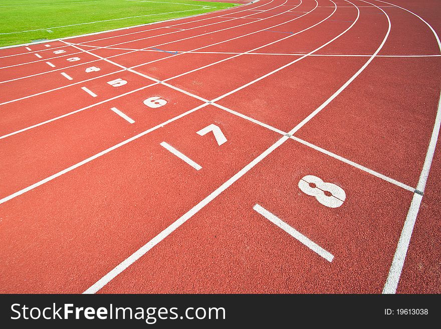 Abstract View Of Running Track