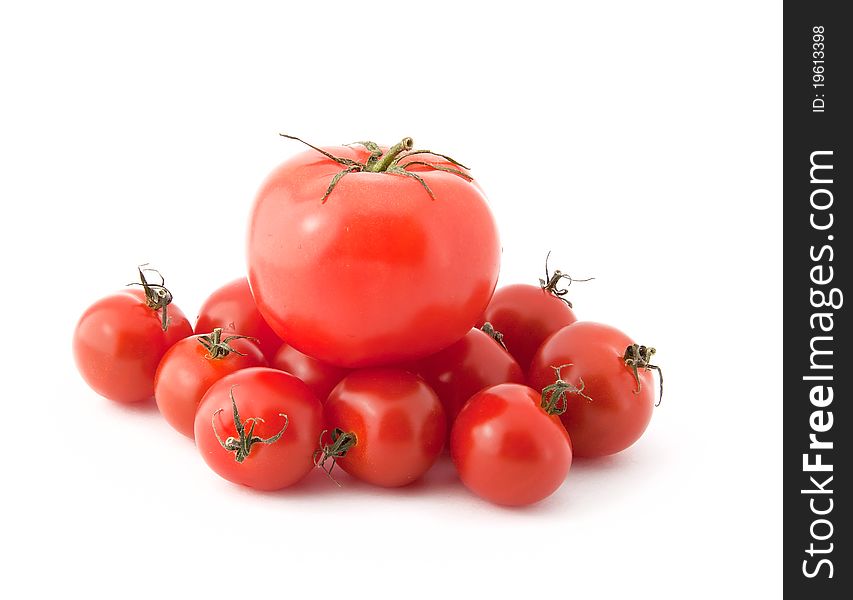 Tomate And Several Tomates Cherries