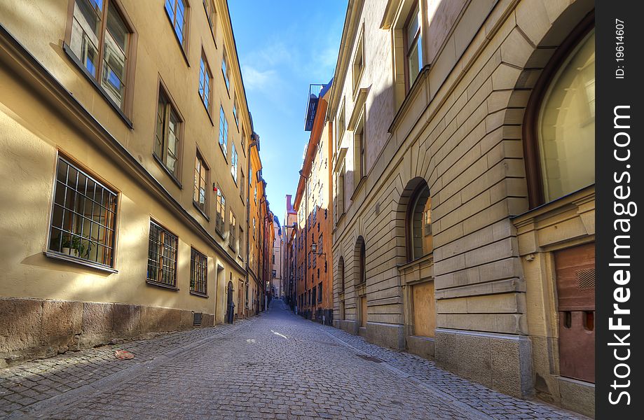 Romantic view of Old town,Stockholm,Sweden