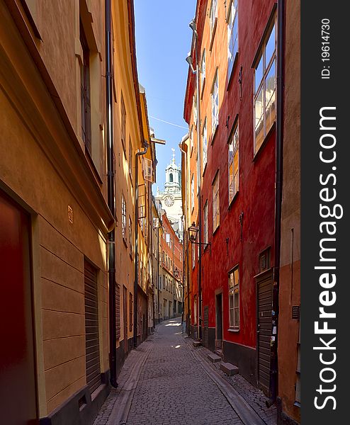 Romantic view of Old town, Stockholm, Sweden. Romantic view of Old town, Stockholm, Sweden